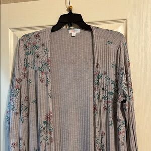 Floral Gray Women's Kimono